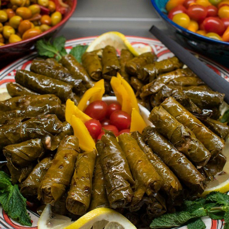 Large grape leaves